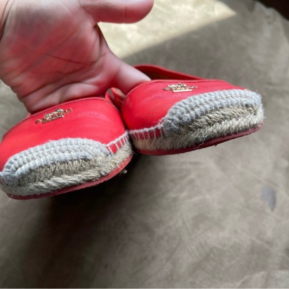 Coach Genuine Leather Rhodelle Espadrille Flat Loafers Slip-On Shoes Size US 6 - Picture 7 of 10